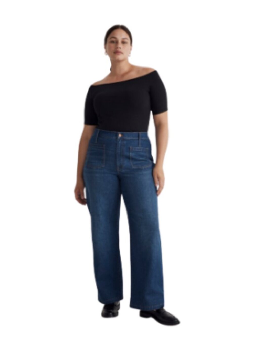 Madewell Perfect Vintage Wide-Leg Jeans Patch Pocket Edition